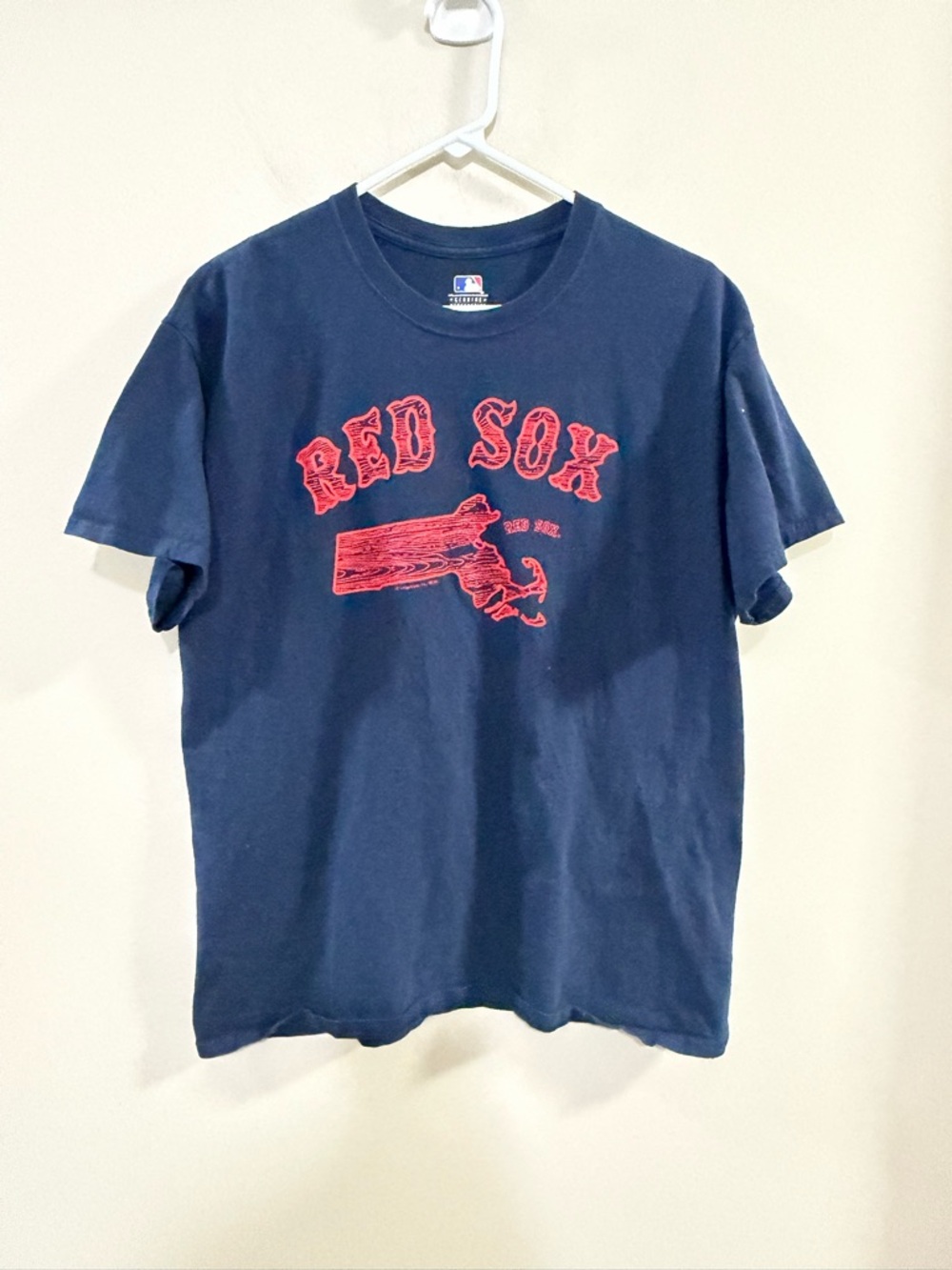 Genuine Merchandise Boston Red Sox MLB Navy Graphic Tee -Size Large